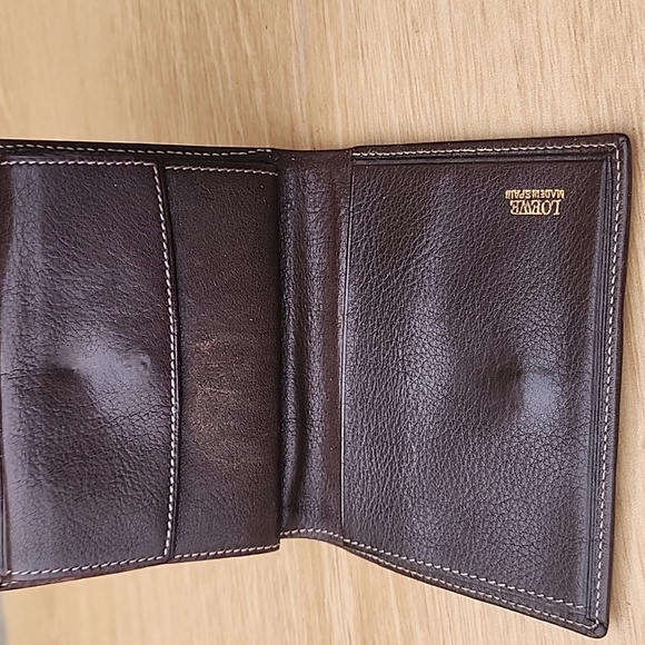 Loewe Anagram Brown Suede Wallet - Picture 10 of 13
